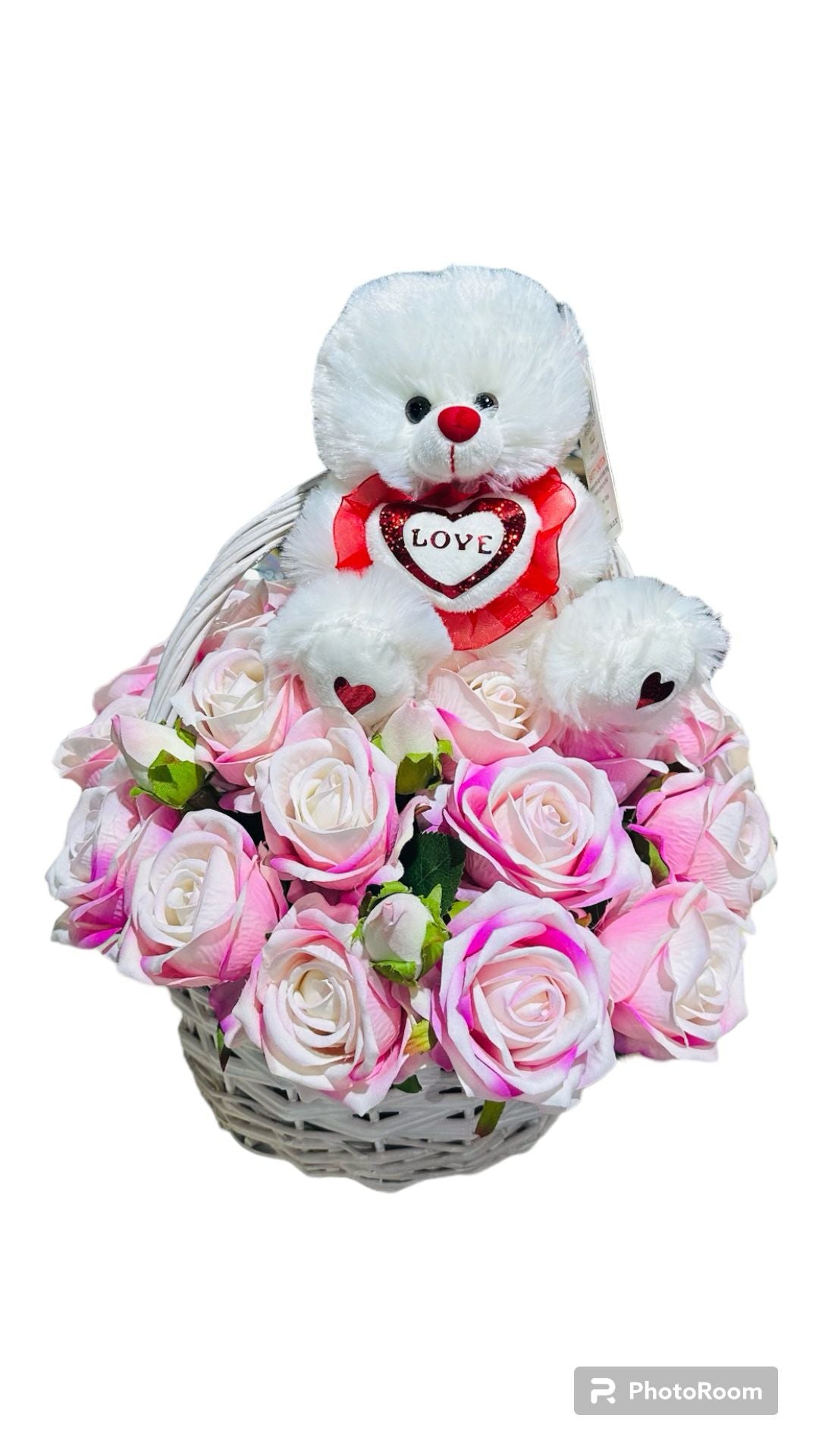 BOUQUET LIGHT PINK TEDDY